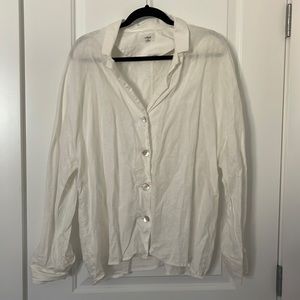 WILFRED LINEN BUTTON DOWN SHIRT